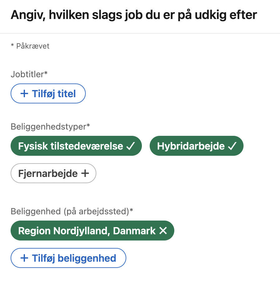 Jobsøgning på LinkedIn